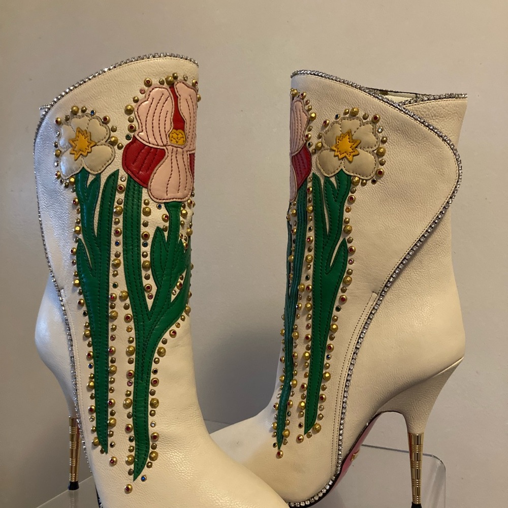 Gucci Fosca Floral Boots - Picture 10 of 16
